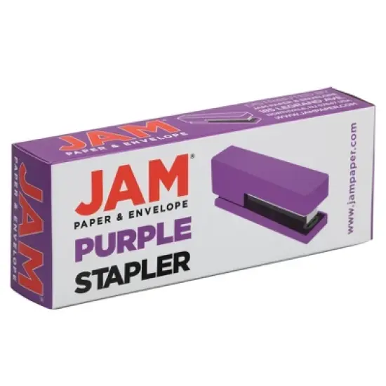 JAM Paper Modern Desk Stapler - Purple: Office Supplies & Desk Accessories, Plastic, 1.12" Height, 2.5" Width image {5}