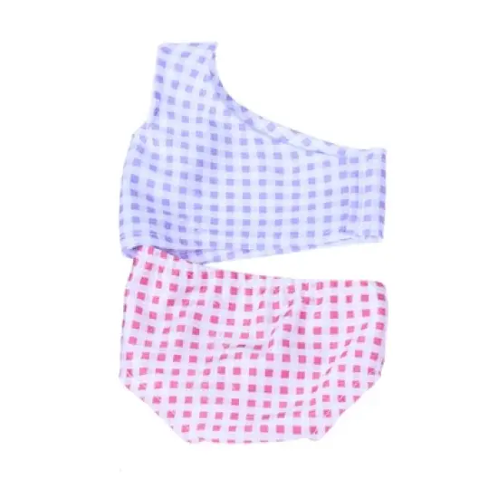 Sophia&rsquo;s Cut-Out Bathing Suit, Cover Up and Sandals, Pink/Purple image {7}