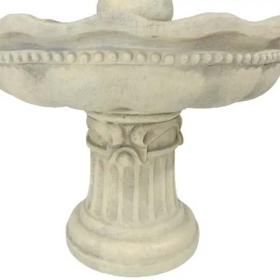 Sunnydaze 51"H Electric Polyresin and Fiberglass 3-Tier Pineapple Top Outdoor Water Fountain image {4}
