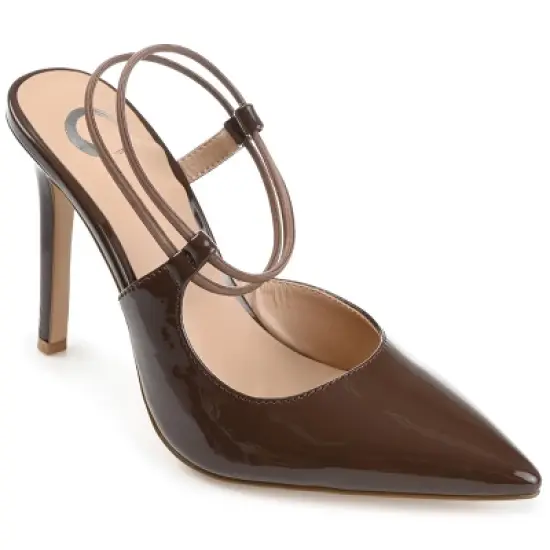 Journee Collection Womens Gracelle Pull On High Stiletto Pointed Toe Pumps image {11}