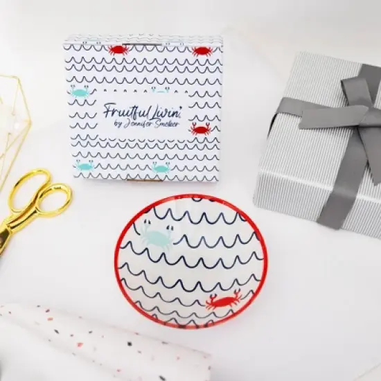 Pavilion Gift Company - Beach - 6" Glass Bowl - Dining Bowls image {3}