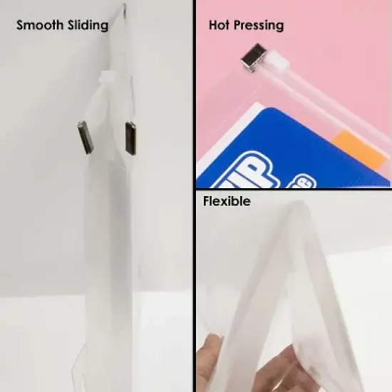 BAZIC Products&reg; Clear Letter Size Zip Envelope, Pack of 12 image {4}