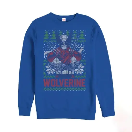 Men's Marvel Ugly Christmas X-Men Wolverine Sweatshirt image {2}