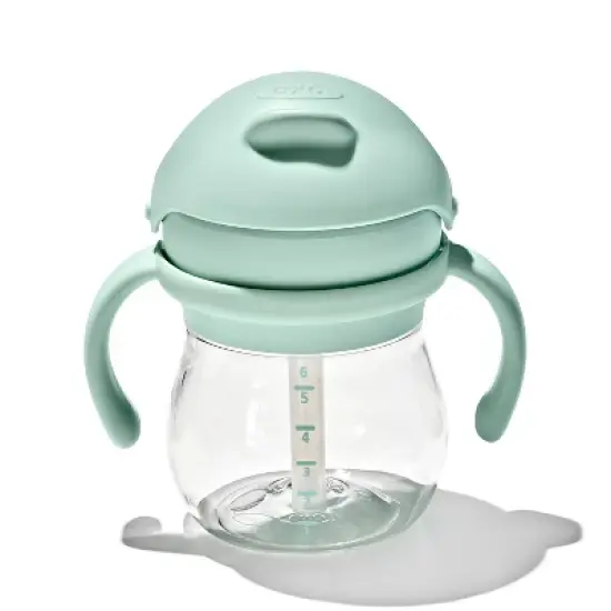OXO Tot 6oz Transitions Straw Cup with Removable Handle - Opal image {1}