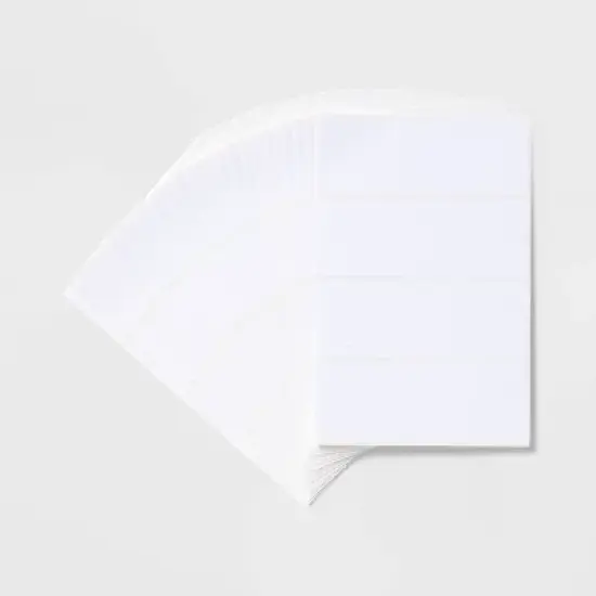 128ct 1"x2.75" Rectangular Labels White - up&up&trade; image {3}