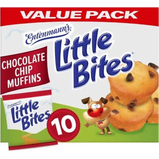 Entenmann's Little Bites Chocolate Chip Muffins - 16.5oz/10ct image {9}