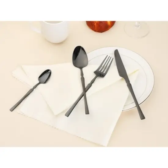 REGALWOVEN 24 Pcs 1 Set Stainless Steel Durable Rust-Proof Corrosion Resistant Serving Sets image {3}