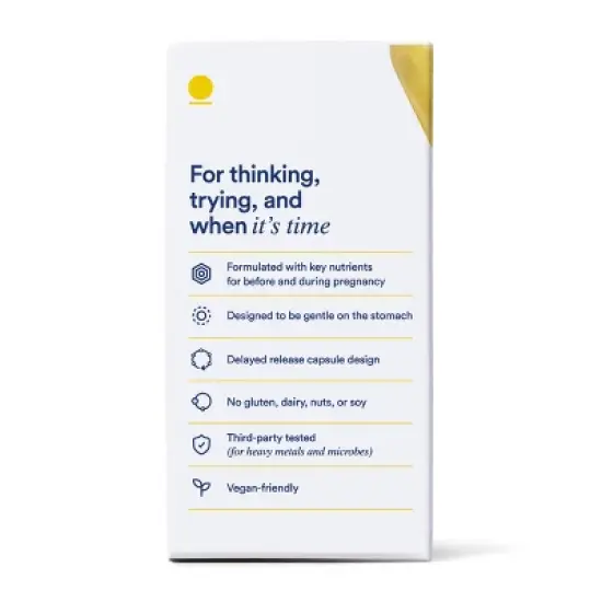 Ritual Essential Vegan Prenatal Multivitamin for Women Capsules - Citrus - 60ct image {3}