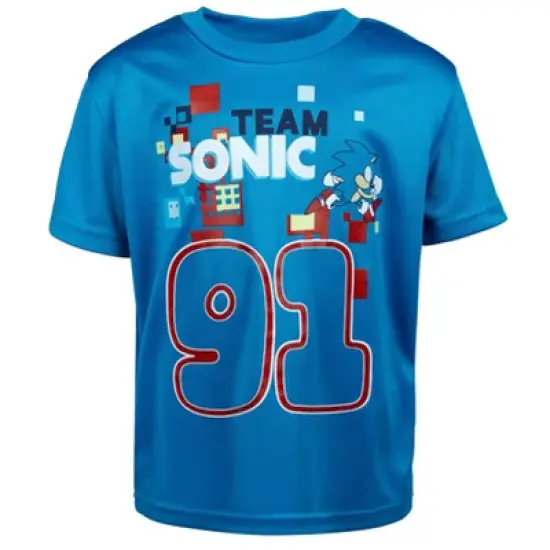 Sonic the Hedgehog Graphic T-Shirt Tank Top and Shorts 3 Piece Outfit Set image {2}