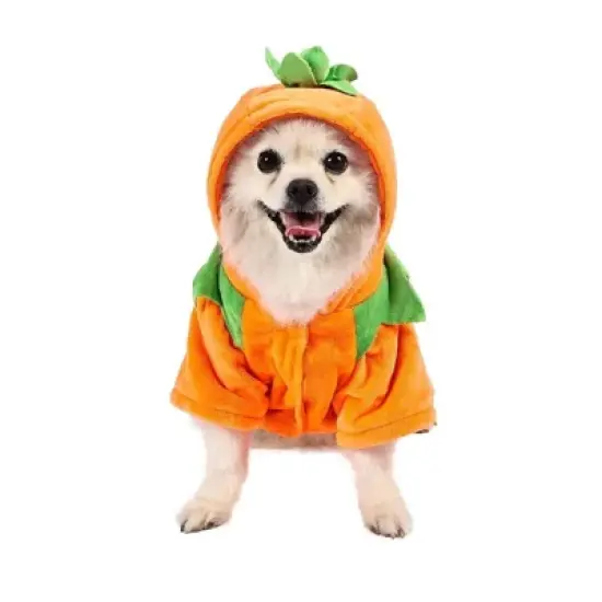 Dog Hoodie Cute Funny Halloween Style Pumpkin Cosplay Costume Warm Puppy Fleece Clothes image {3}