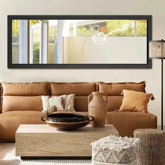 Earby Full Length Mirror Hanging Over the Door or Leaning Against Wall or Mounted On Wall,No Stand-The Pop Home image {3}