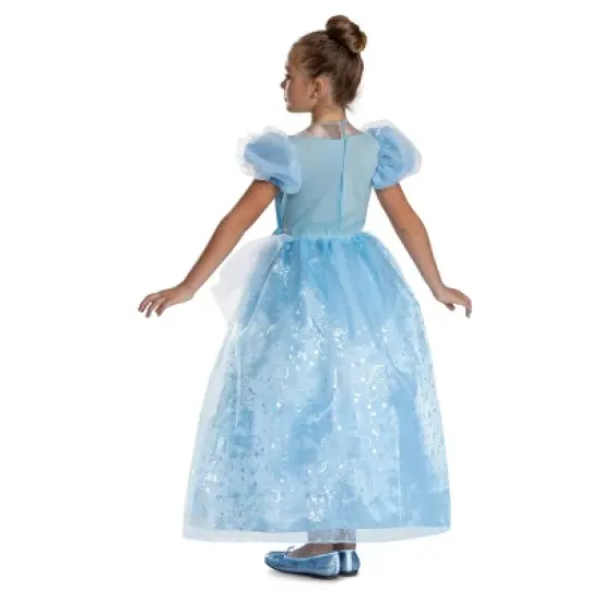 Disney Kids' Cinderella Deluxe Costume Dress Light Blue image {1}