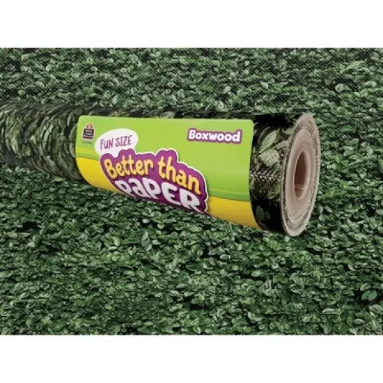 Teacher Created Resources&reg; Fun Size Better Than Paper&reg; Bulletin Board Roll, 18" x 12', Boxwood, Pack of 3 image {1}