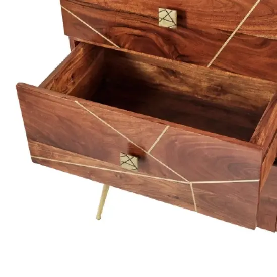 Modern Metal Buffet Brown - Olivia & May image {3}