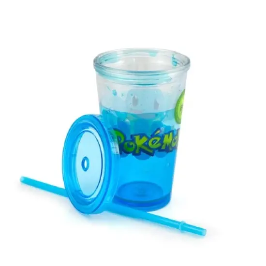 Just Funky Pokemon Carnival Cup With Glitter and Confetti Featuring Squirtle 16oz. image {3}