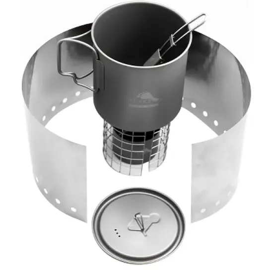 TOAKS Titanium Alcohol Stove Cook System image {1}
