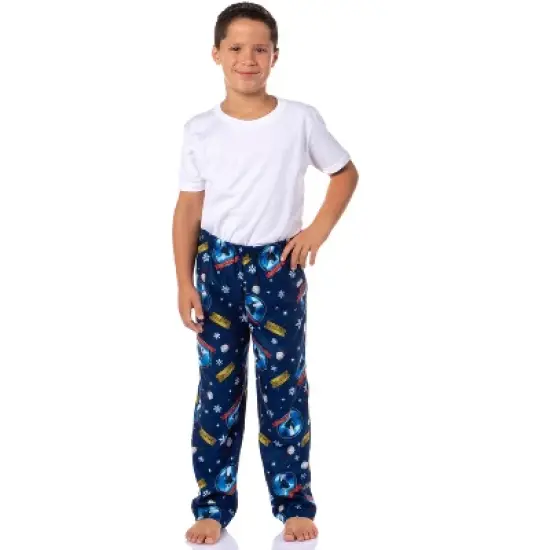 Polar Express Boys' Christmas Movie Believe Train Pajama Sleep Pants Blue image {1}