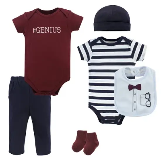 Little Treasure Baby Boy Layette 6-Piece Set, Glasses image {1}