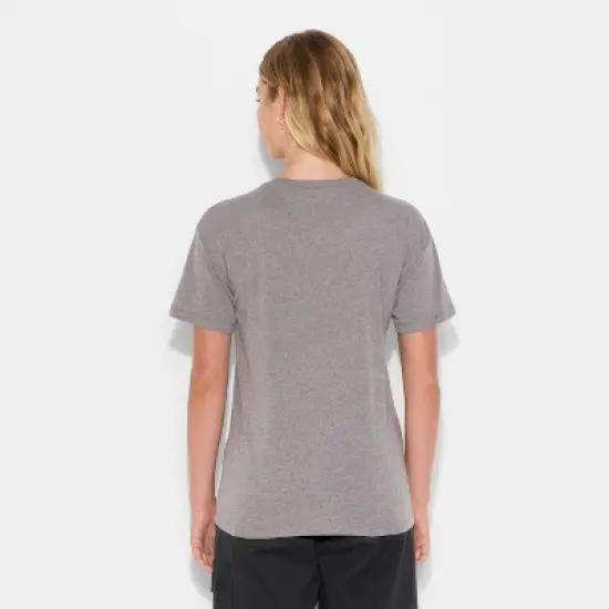 Women's Coca-Cola Bow Short Sleeve Graphic T-Shirt - Gray image {2}