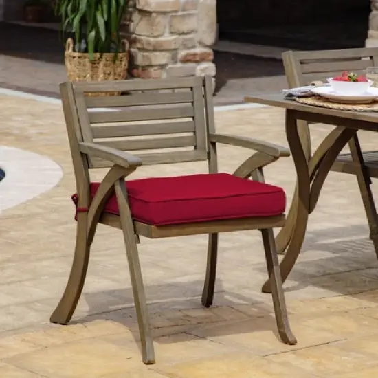 20" x 20" ProFoam Outdoor Dining Seat Cushion Caliente - Arden Selections image {3}