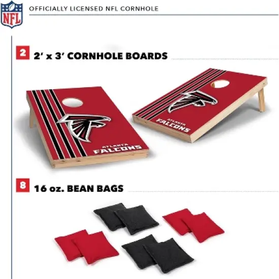 NFL Atlanta Falcons 2'x3' Wood Cornhole Set image {1}