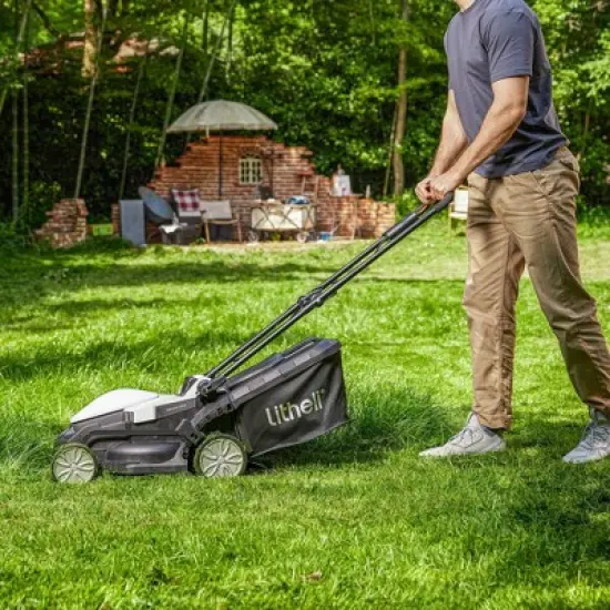 Litheli 13" 20V 4.0Ah Battery Powered SE Cordless Lawn Mower image {6}