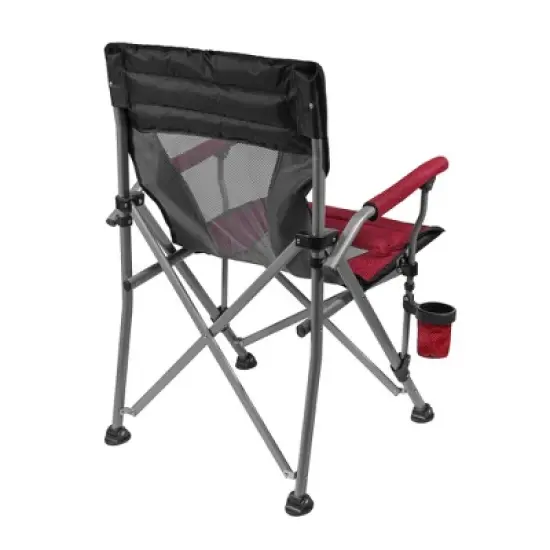 Zenithen Quad Padded Hard Arm Outdoor Sports Chair, Extra-Large, Red image {3}