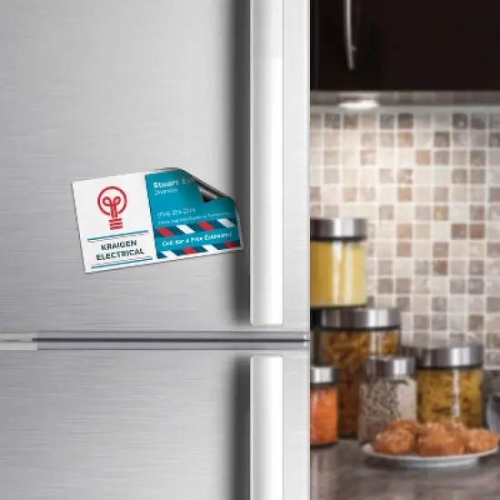 Avery Magnetic Printable Business Cards, 2" x 3.5", Matte White, 30 Blank Cards for Inkjet Printers (8374) image {2}