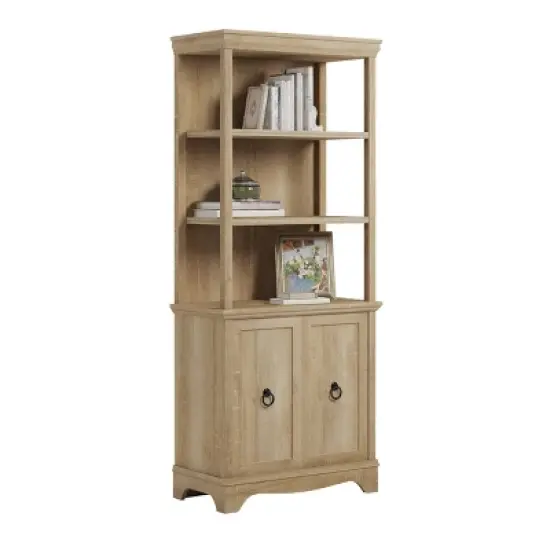 72.32" 3 Open Shelves Adaline Caf&eacute; Library Vertical Bookcase Orchard Oak - Sauder image {2}