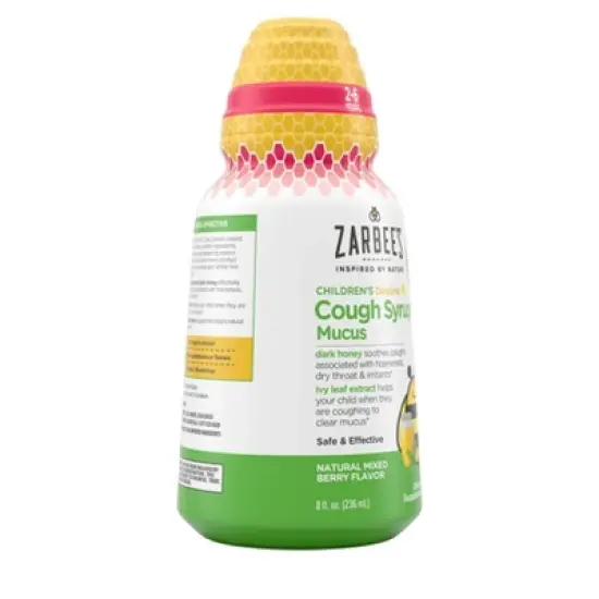 Zarbee's Naturals Kids' Cough + Mucus Daytime Syrup - Mixed Berry - 8 fl oz image {2}
