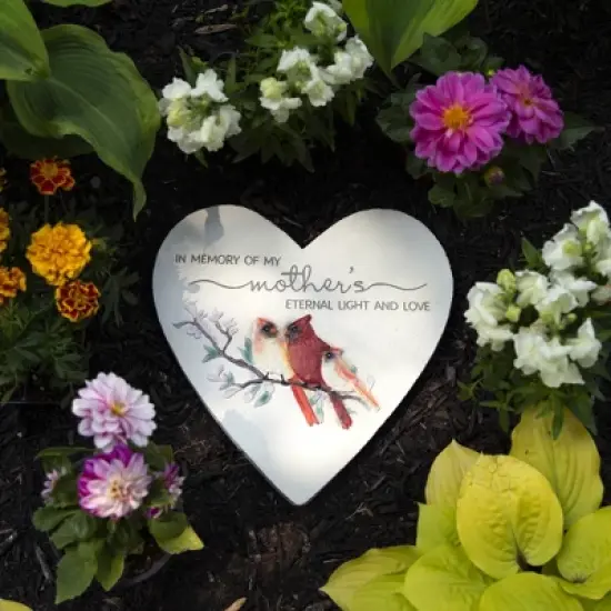 Pavilion Gift Company - Mother - 11" Heart Garden Stone - Stepping Stones and Pathways image {1}