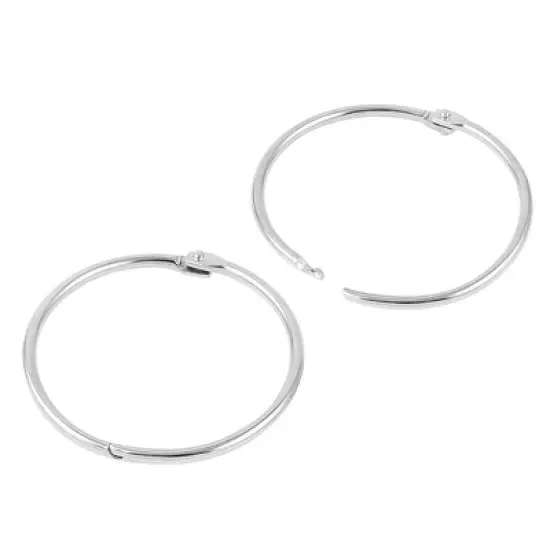 Unique Bargains Office Book Hoops Scrapbook Album DIY Binder Loose Leaf Ring 3 Pcs image {4}