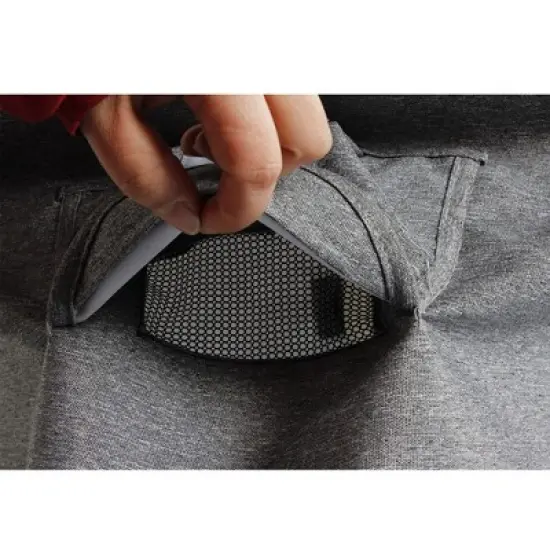 Platinum 3-Layer Outdoor Table Cover 16"/22" x 31.5" x 24.5" Gray Melange by Shield image {5}