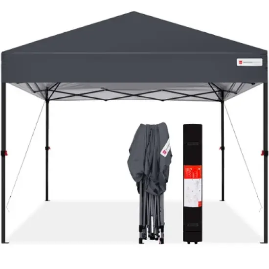 Best Choice Products 10x10ft Easy Setup Pop Up Canopy Instant Portable Tent w/ 1-Button Push, Carry Case image {7}