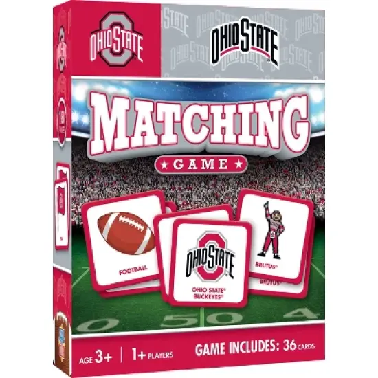 MasterPieces Officially Licensed NCAA Ohio State Buckeyes Matching Game for Kids and Families image {1}