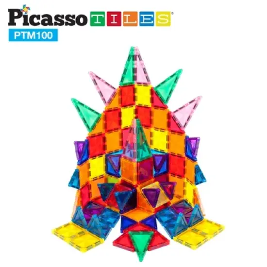 PicassoTiles&reg; Mini Diamond Magnetic Building Block, 100-Piece Set image {2}