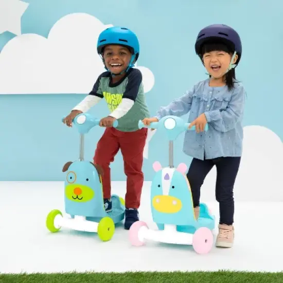 Skip Hop Kids' 3-in-1 Ride On Scooter and Wagon Toy - Unicorn image {9}