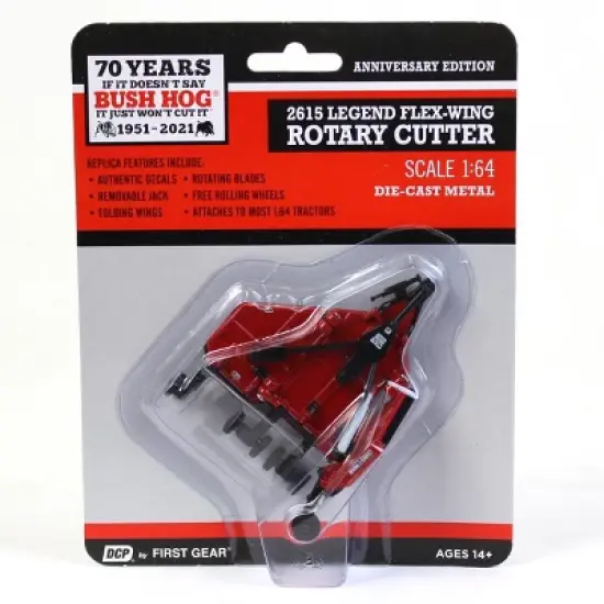 First Gear 1/64 70th Anniversary Limited Edition Bush Hog 2615 Flex Wing Rotary Cutter, 69-0630a image {6}
