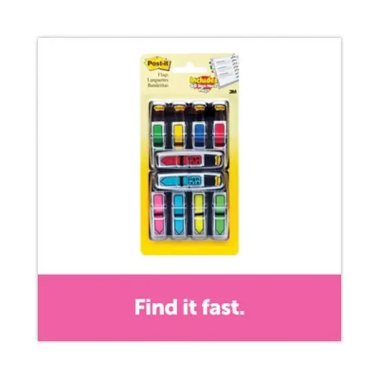 Post-it Flags Arrow 0.5" Page Flags, Assorted Primary/Brights, 252/Pack image {1}