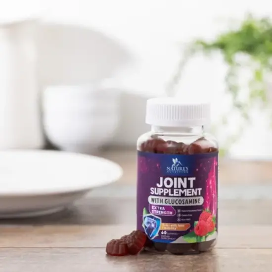 Joint Support Gummies Glucosamine Plus Vitamin E, Joint Support Supplement - Back, Knees & Hands - 60 Gummies By Nature's Nutrition image {8}