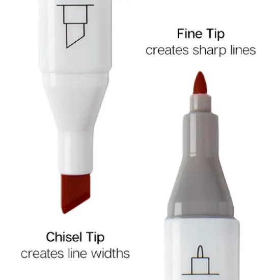 KINGART PRO Double-Ended Markers 12 Landscape Colors image {2}