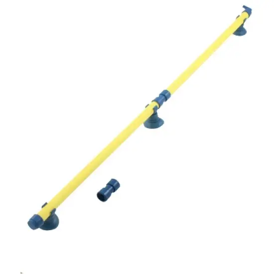 Unique Bargains 18" Long Fish Tank Aquarium Plastic Air Oxygen Stone Bubble Wall Tube Yellow image {1}