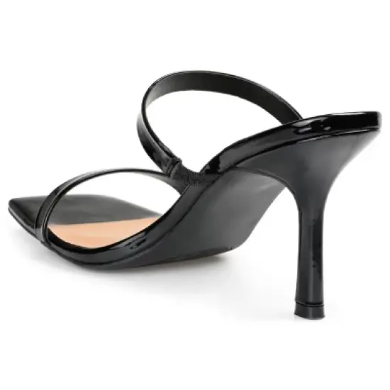 Journee Collection Womens Brie Tru Comfort Foam Open Toe Mid Stiletto Pumps image {6}