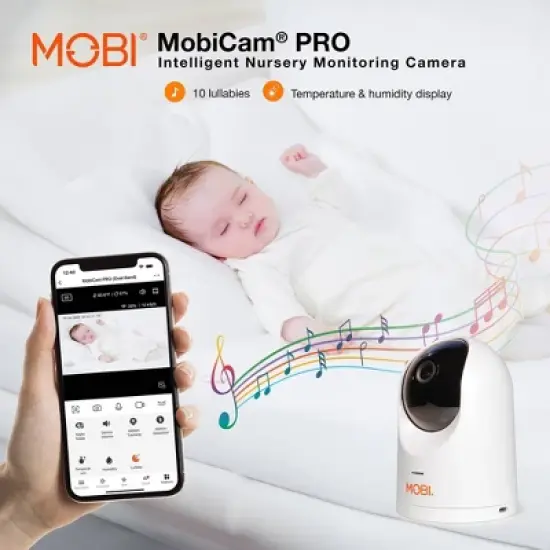 MOBI MobiCam PRO Smart Wi-Fi Pan & Tilt Camera with HD Video, Motion Tracking & 2-Way Audio image {6}