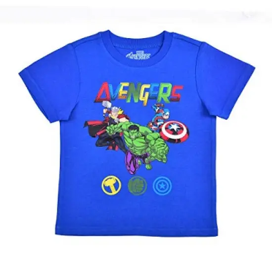 Marvel Boy's 3-Pack Avengers Assemble Graphic Short Sleeve Tees for kids image {5}