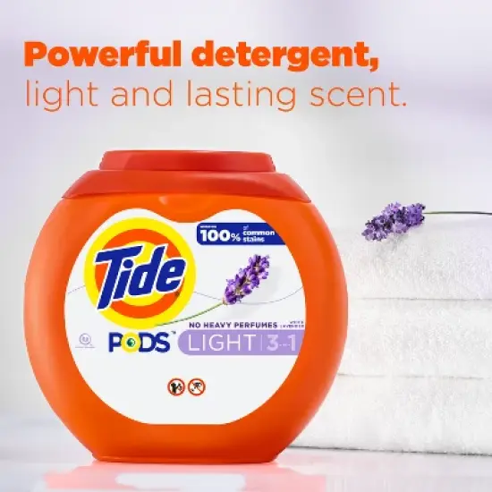 Tide Pods Light Laundry Detergent - White Lavender image {3}