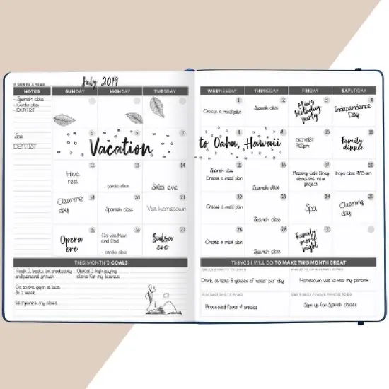 Undated Planner PRO Weekly 8.5"x11" Mystic Blue - Clever Fox image {3}