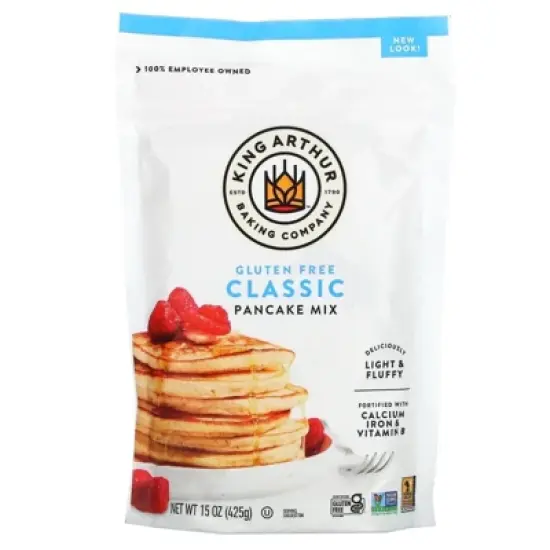 King Arthur Flour Pancake Mix Gluten Free, 15 oz (Pack of 4) image {1}