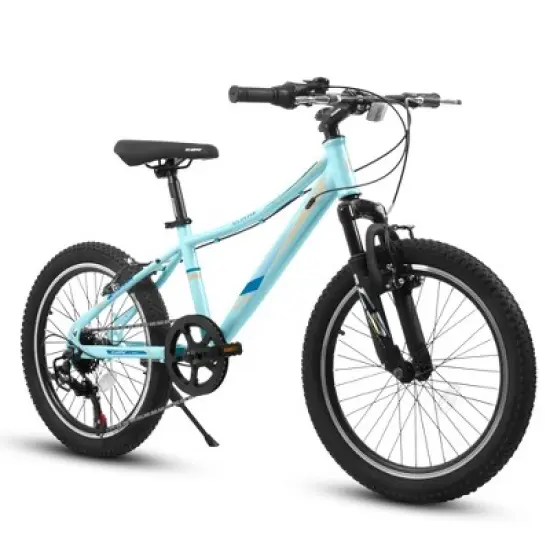 Whisen 20 inch Children's Bicycle, Shock Absorbing Front Fork, 21-Speed, V-brakes, Mountain Tire, Bike for Outdoor Adventure image {3}