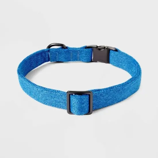 Tweed Fashion Adjustable Dog Collar - Blue - Boots & Barkley&trade; image {1}